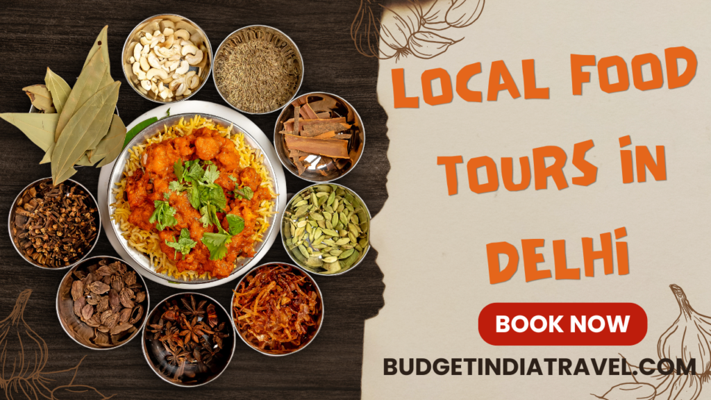 Brown and Red Paper Modern Explore Indian Food YouTube Thumbnail Local Food Tours in Delhi